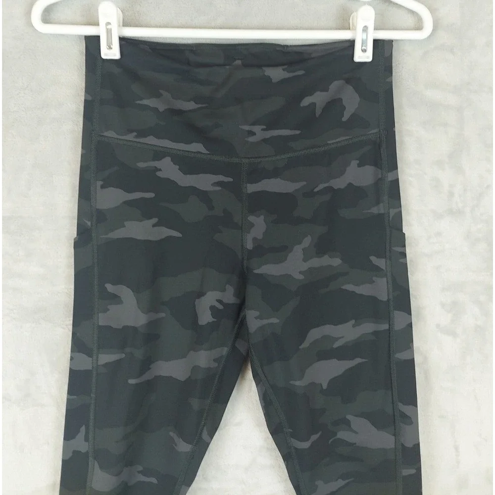 ATHLETA  ultimate camo‎ 7/8 tight Leggings Pockets Gray Small - Picture 2 of 7
